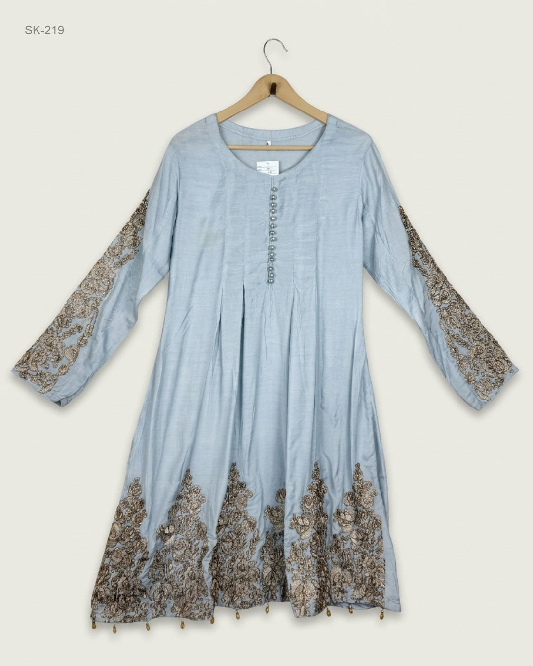 UK Imported secondhand Summer Kurti - CUT LABEL brand, Grey soft cotton, Excellent condition, for Womens - Online Thrift Store Lahore Pakistan