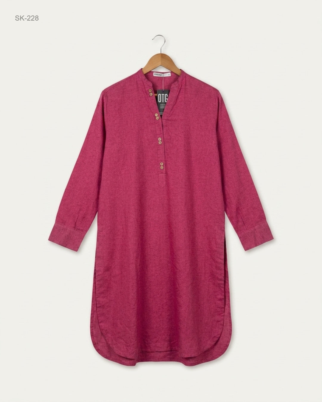 Summer Kurti | KHAADI | Preloved Branded | Pink Cotton | Premium | OTS Thrift Store Karachi Pakistan