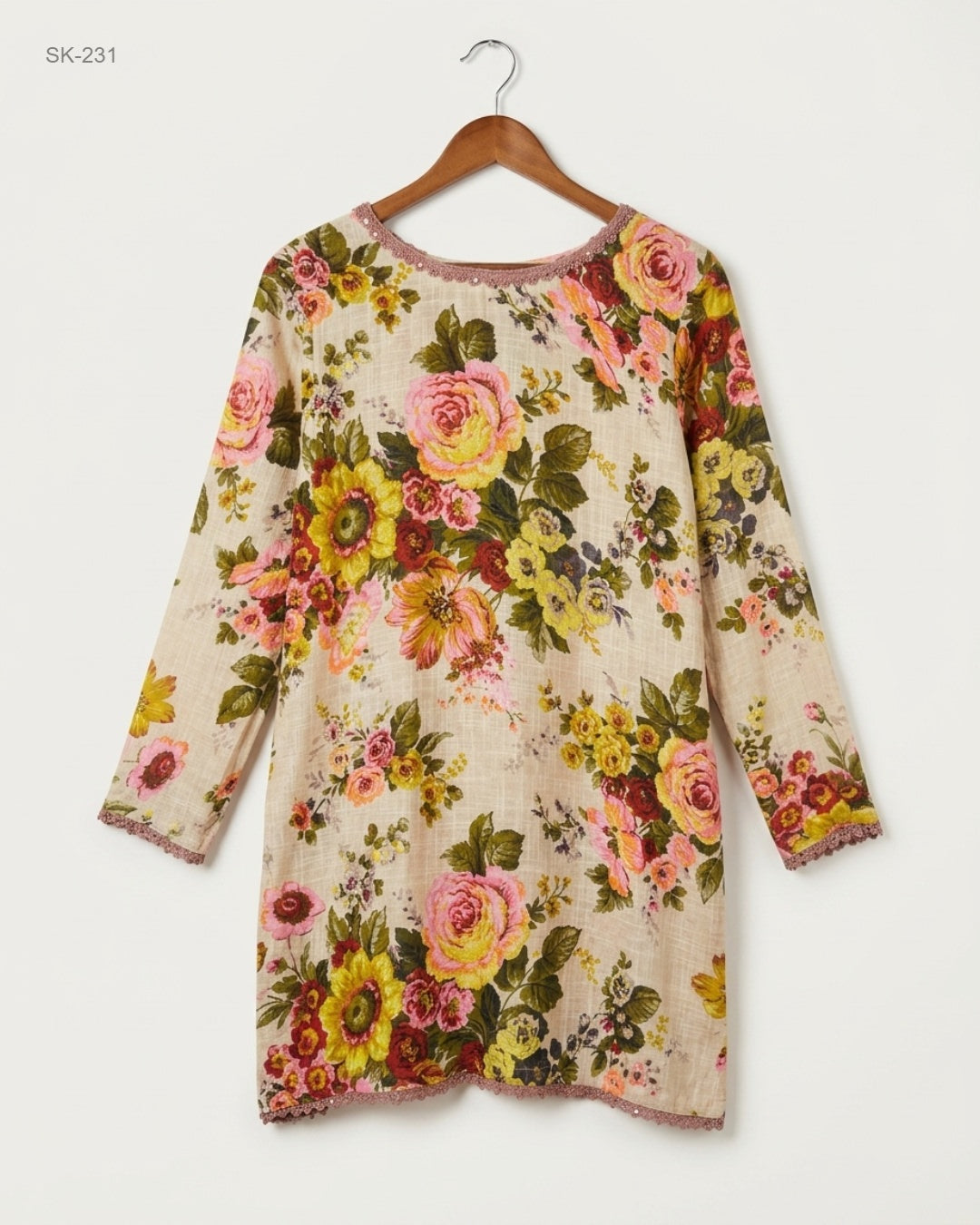 Shop Premium Summer Kurti by CUT LABEL | Preloved Branded Clothes | Multi Cotton | Womens | OTS Thrift Store Lahore Pakistan