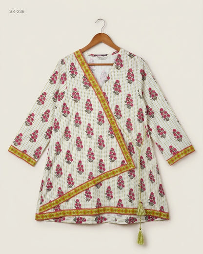 Preloved Premium Summer Kurti by ZELLBURY, Multi Khadhar for Womens - OTS Thrift Shop Peshawar Pakistan
