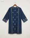 Summer Kurti | SAPPHIRE | Preloved Branded | Gray Khadhar | Premium | OTS Thrift Store Karachi Pakistan