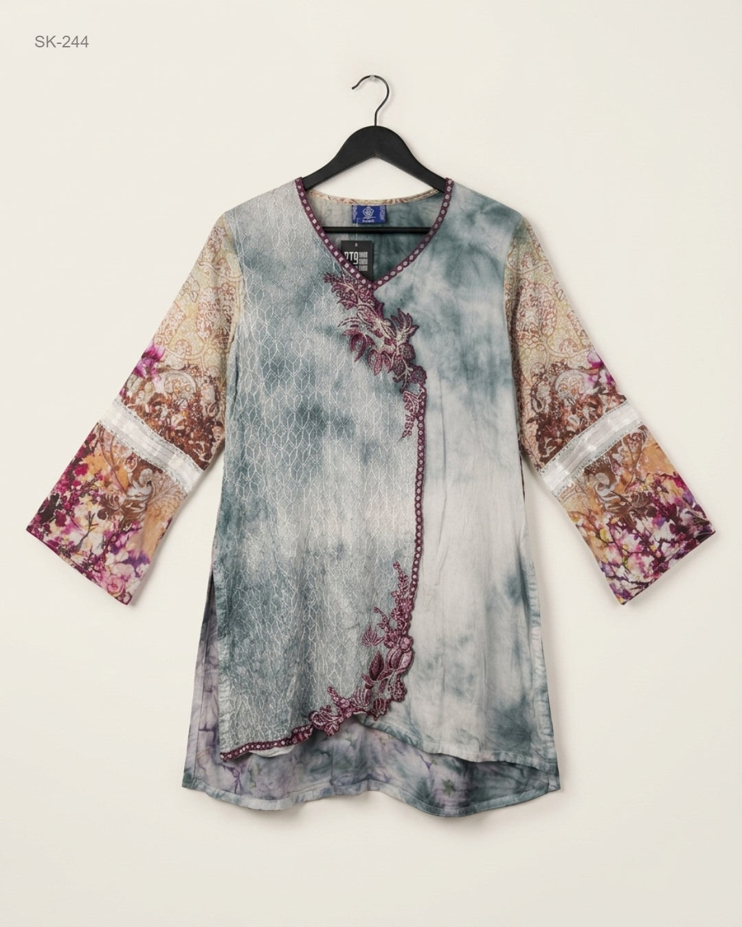 Shop Excellent Summer Kurti by CUT LABEL | Preloved Branded Clothes | Multi Soft cotton | Womens | OTS Thrift Store Karachi Pakistan