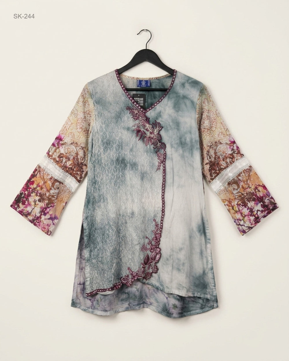 Shop Excellent Summer Kurti by CUT LABEL | Preloved Branded Clothes | Multi Soft cotton | Womens | OTS Thrift Store Karachi Pakistan