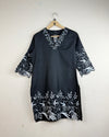 Shop Premium Summer Kurti by Cut Label | Preloved Branded Clothes | Black Cotton | | OTS Thrift Store Karachi Pakistan