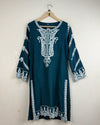 Summer Kurti | Cut Label | Preloved Branded | SeaGreen LAWN COTTON | Premium | OTS Thrift Store Karachi Pakistan
