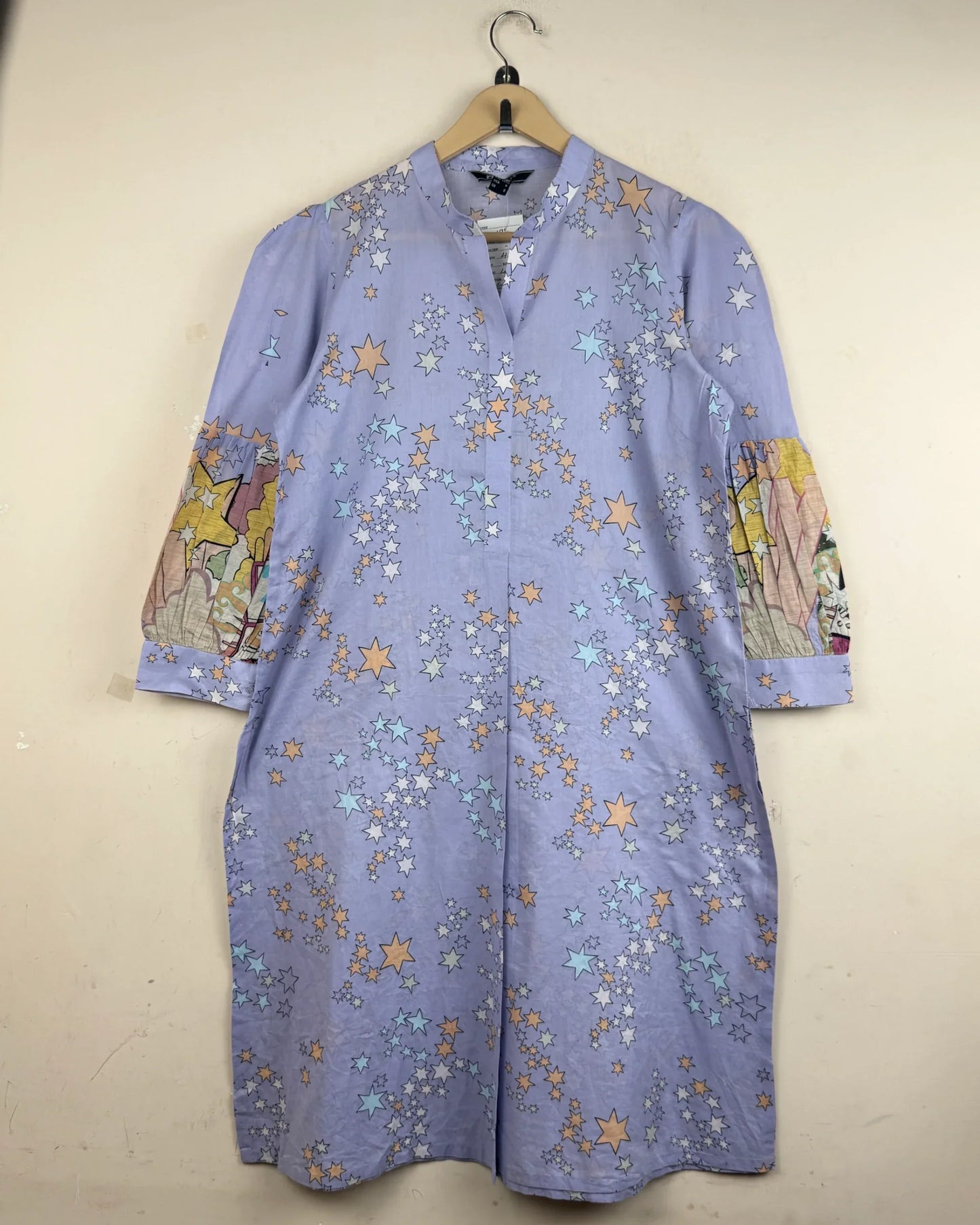 Secondhand Branded Summer Kurti by NISHAT PRET, Violet LAWN fabric, Premium condition, for - Online Thrift Shop Islamabad Pakistan