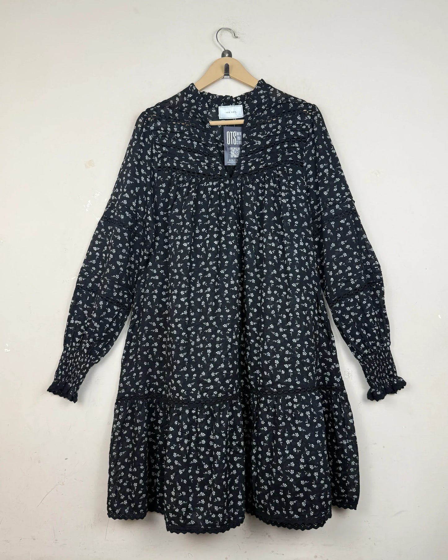 UK Imported secondhand Summer Kurti - NEO NOIR brand, Black Viscose, Premium condition, for - Online Thrift Store Lahore Pakistan