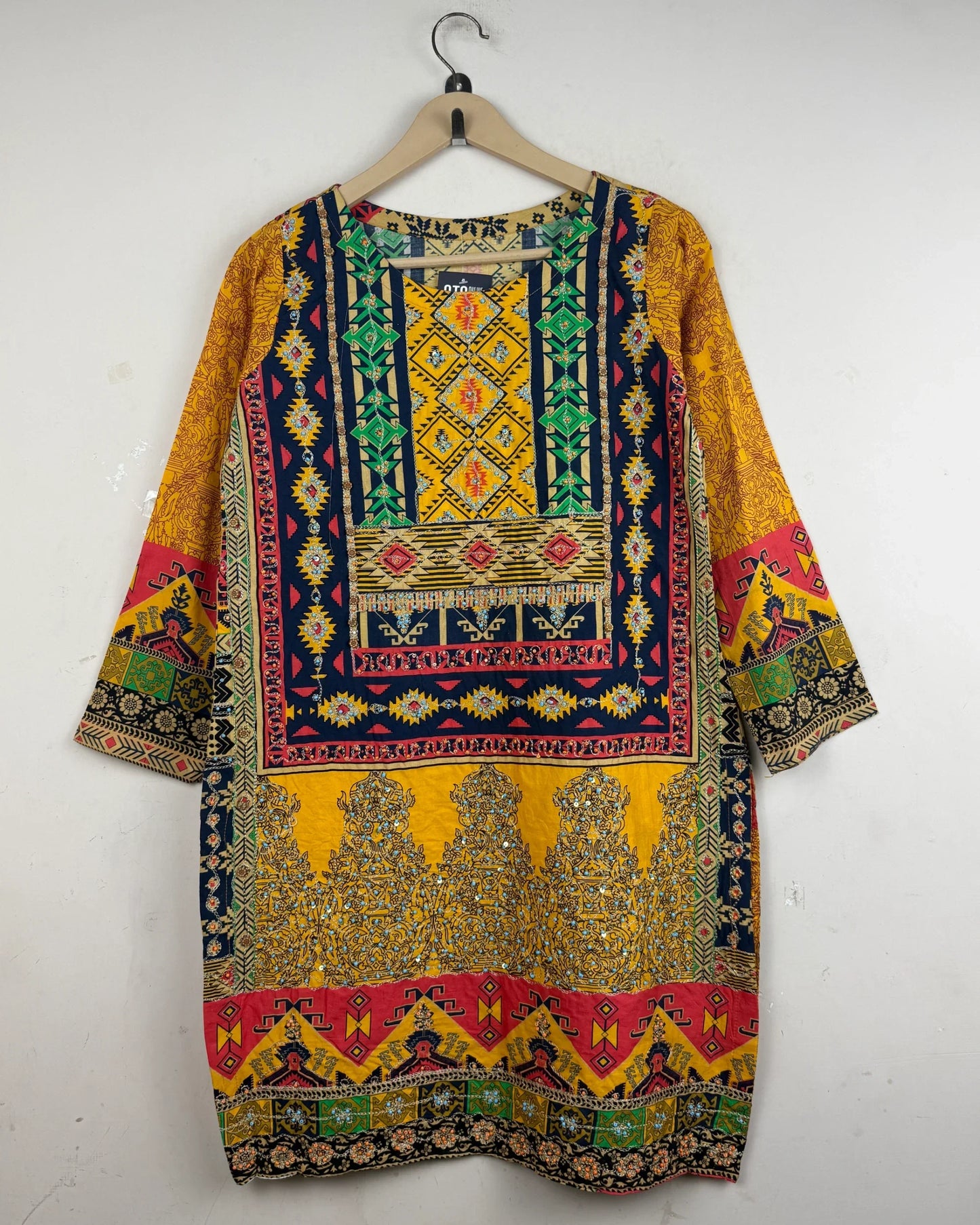 Summer Kurti | Cut Label | Preloved Branded | MULTI LAWN | Premium | OTS Thrift Store Peshawar Pakistan