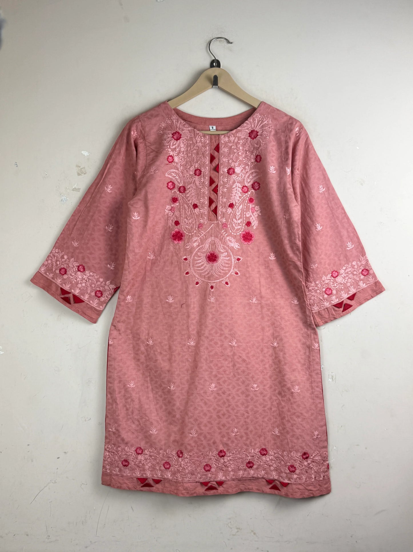 Premium Condition Summer Kurti | Preloved Sunny dot | Coral Cotton | Thrift Shop for Women Karachi Pakistan | OTS