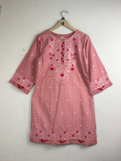 Premium Condition Summer Kurti | Preloved Sunny dot | Coral Cotton | Thrift Shop for Women Karachi Pakistan | OTS