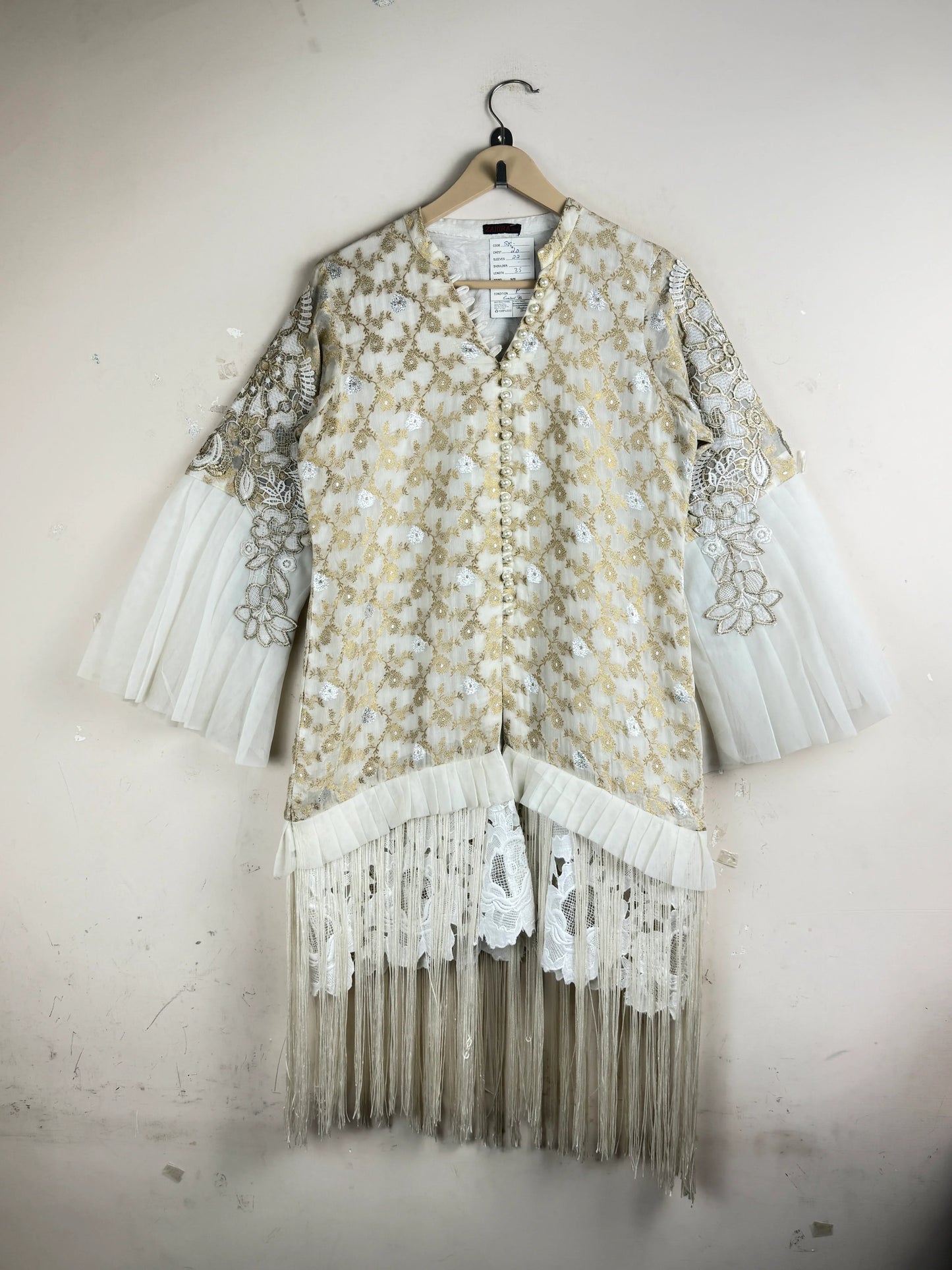 UK Imported secondhand Summer Kurti - Zahira brand, Beige Cotton, Premium condition, for Women - Online Thrift Store Lahore Pakistan