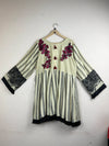 Shop Premium Summer Kurti by Cut Label | Preloved Branded Clothes | Beige Cotton | Women | OTS Thrift Store Lahore Pakistan