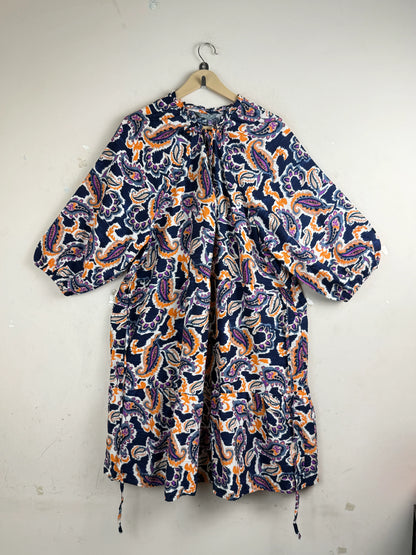 Premium Condition Summer Kurti | Preloved NUTMEG | Multi Viscose | Thrift Shop for Women Karachi Pakistan | OTS