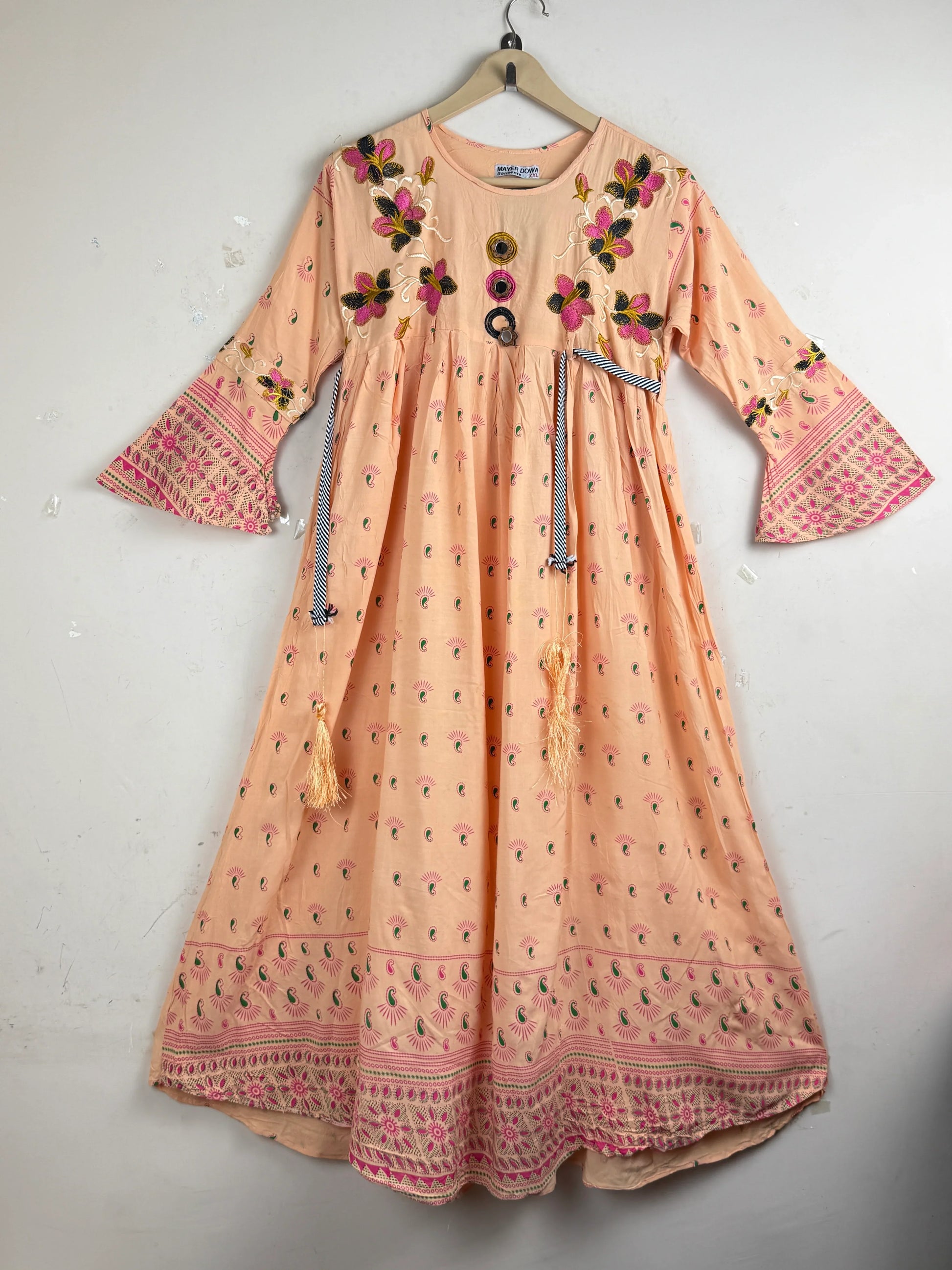 Summer Kurti | Mayer | Preloved Branded | PeachPuff Cotton | Excellent | OTS Thrift Store Lahore Pakistan