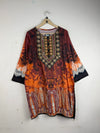 Secondhand Branded Summer Kurti by Cut Label, Mahogany lawn fabric, Premium condition, for Women - Online Thrift Shop Lahore Pakistan