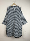 Shop Premium Plus Summer Kurti by ETHNIC | Preloved Branded Clothes | Black & White Cotton | Women | OTS Thrift Store Lahore Pakistan