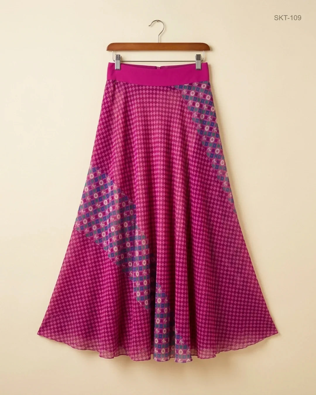 UK Imported secondhand Women's skirts - CUT LABEL brand, Purple Polyester, Premium condition, for Womens - Online Thrift Store Karachi Pakistan