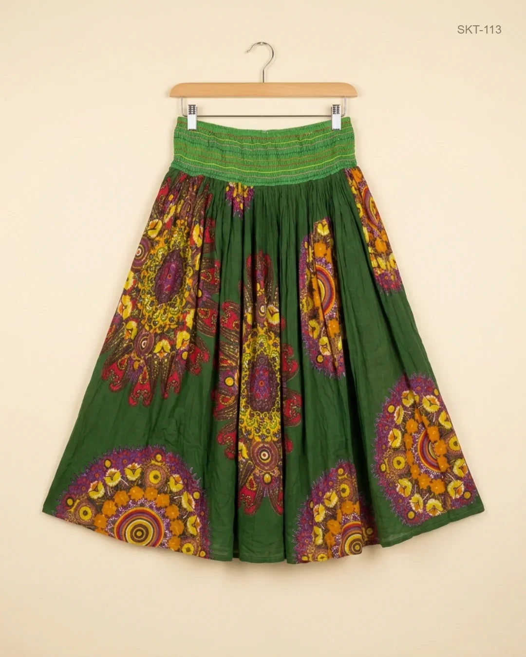 Shop Excellent Women's skirts by C.A.M | Preloved Branded Clothes | Green Cotton | Womens | OTS Thrift Store Peshawar Pakistan