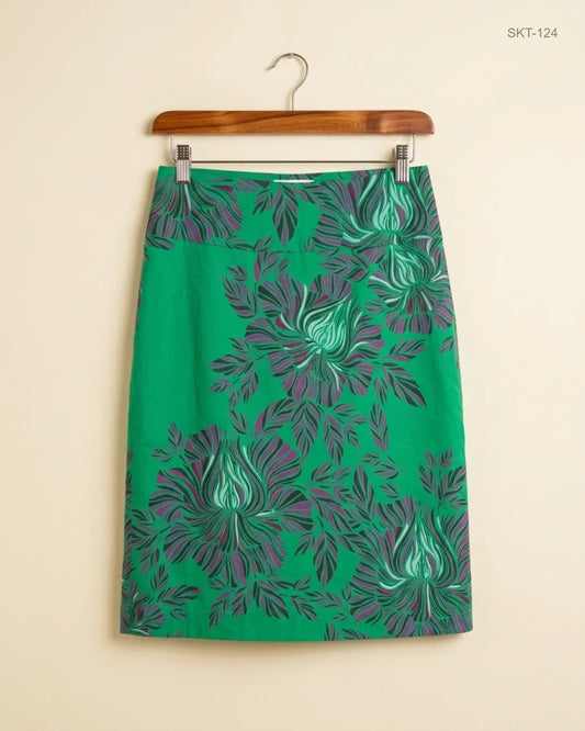 Women's skirts | Monsoon | Preloved Branded | Green Cotton | Premium | OTS Thrift Store Lahore Pakistan