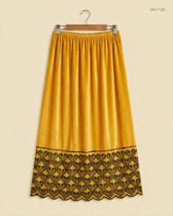 Secondhand Branded Women's skirts by CUT LABEL, Yellow Polyester fabric, Premium condition, for Womens - Online Thrift Shop Karachi Pakistan