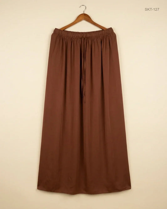 Preloved Premium Women's skirts by CUT LABEL, Brown Polyester for Womens - OTS Thrift Shop Karachi Pakistan