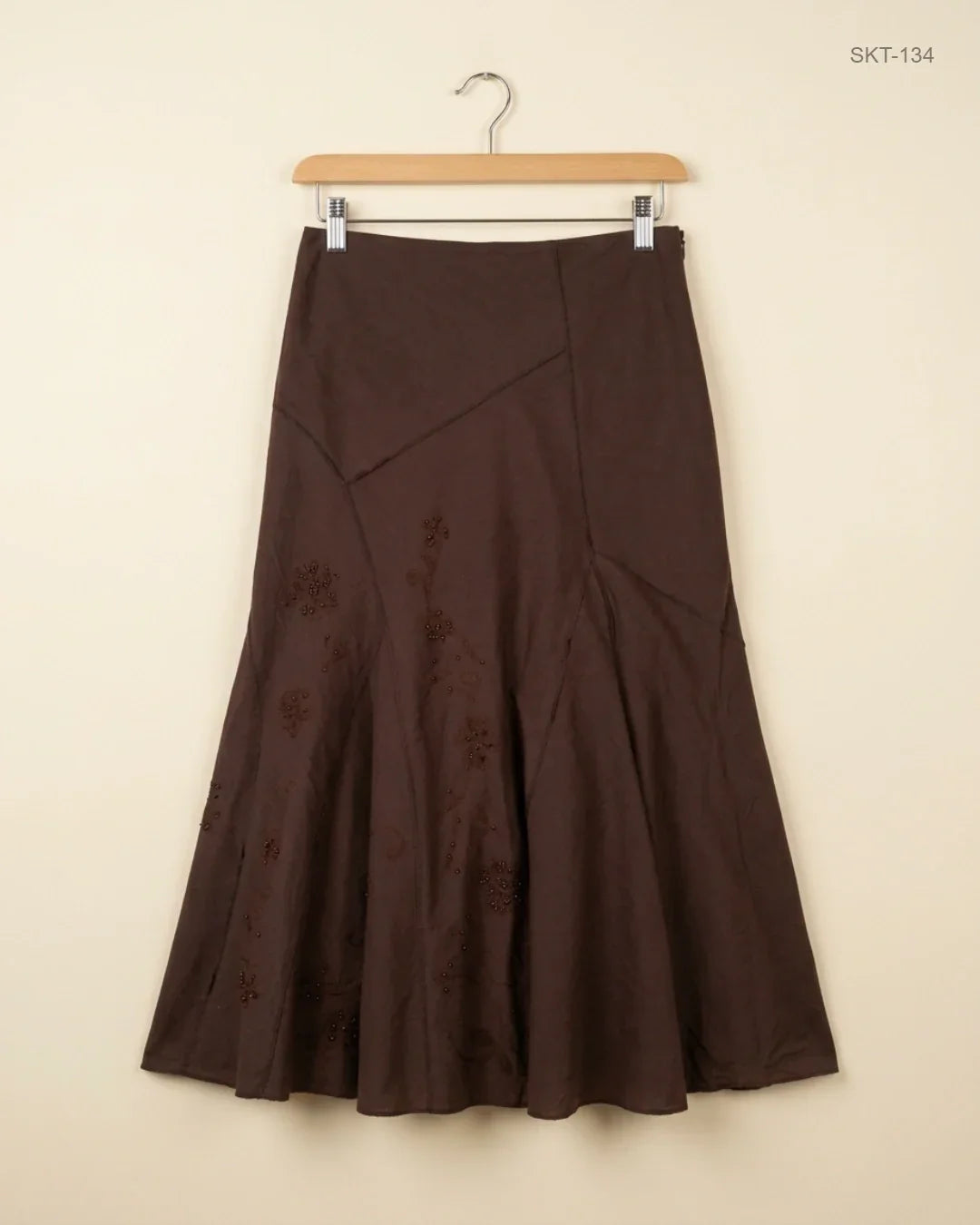 UK Imported secondhand Women's skirts - Monsoon brand, Brown Cotton, Premium condition, for Womens - Online Thrift Store Karachi Pakistan