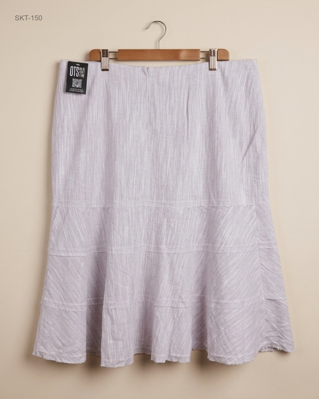 UK Imported secondhand Women's skirts - EVANS brand, Pink Cotton, Premium Plus condition, for Womens - Online Thrift Store Peshawar Pakistan