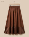 Secondhand Branded Women's skirts by CUT LABEL, Brown Polyester fabric, Premium condition, for Womens - Online Thrift Shop Karachi Pakistan