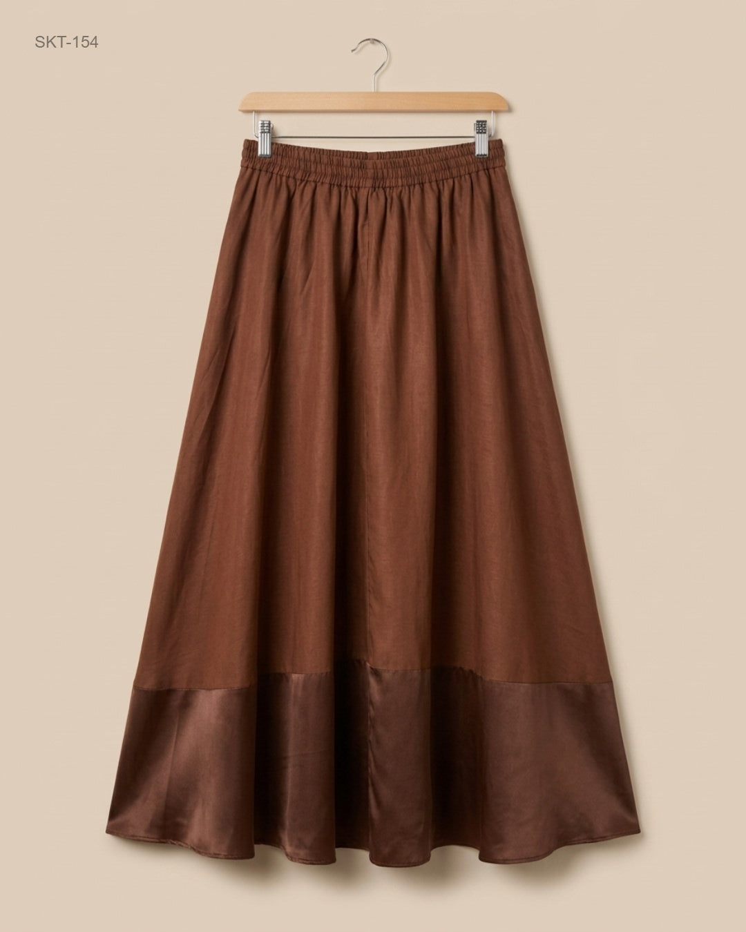 Secondhand Branded Women's skirts by CUT LABEL, Brown Polyester fabric, Premium condition, for Womens - Online Thrift Shop Karachi Pakistan