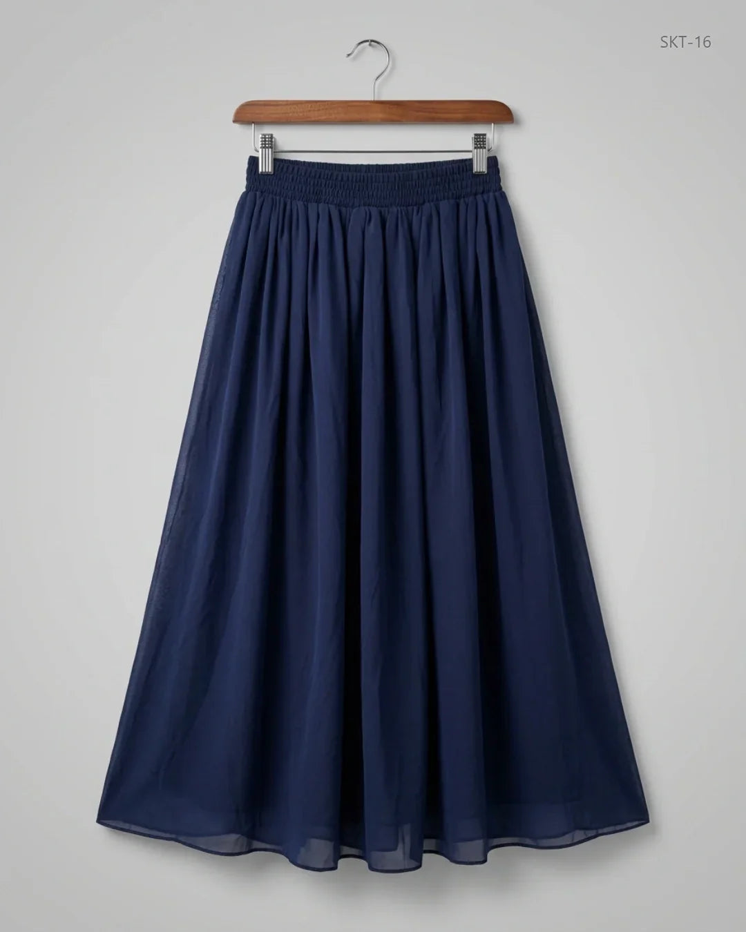 Secondhand Branded Women's skirts by Chiffon, Blue Polyester fabric, Premium condition, for - Online Thrift Shop Karachi Pakistan