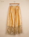 UK Imported secondhand Women's skirts - Unknown brand, Gold Polyester, Premium condition, for Womens - Online Thrift Store Karachi Pakistan