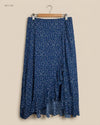 UK Imported secondhand Women's skirts - SARTA brand, Blue Cotton, Premium condition, for Womens - Online Thrift Store Peshawar Pakistan