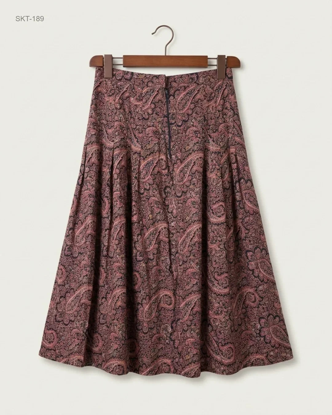 Women's skirts | ST MICHAEL | Preloved Branded | Maroon Viscose | Premium | OTS Thrift Store Islamabad Pakistan