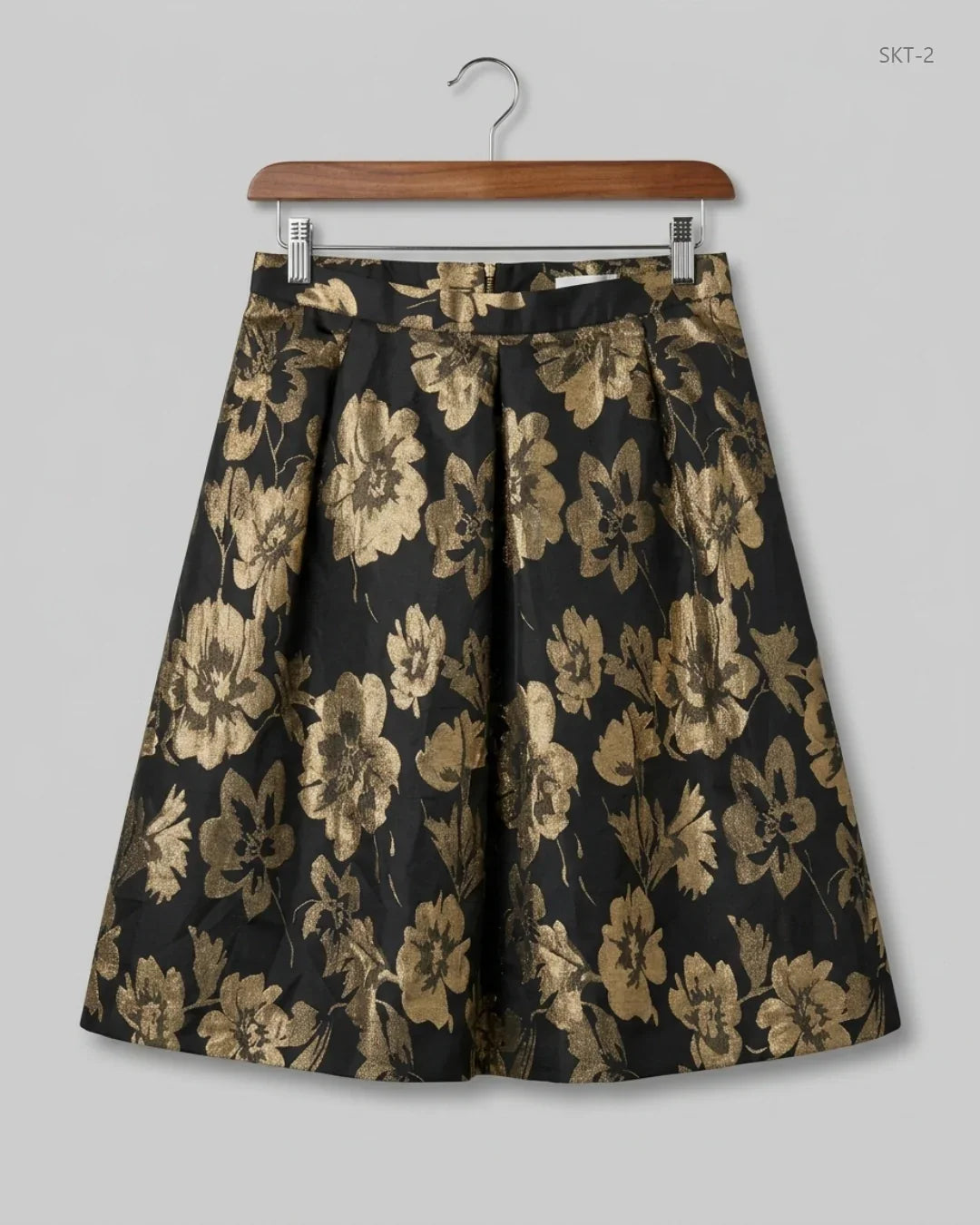 UK Imported secondhand Women's skirts - LUXE brand, Black Cotton, Premium Plus condition, for - Online Thrift Store Karachi Pakistan