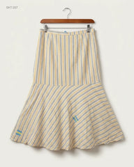 Preloved Premium Women's skirts by CUT LABEL, Beige Cotton for Womens - OTS Thrift Shop Lahore Pakistan