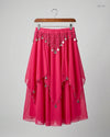Women's skirts | CUT LABEL | Preloved Branded | Pink Polyester | Premium | OTS Thrift Store Islamabad Pakistan