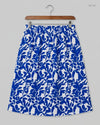 Preloved Premium Women's skirts by Shein, Blue & White Polyester for - OTS Thrift Shop Karachi Pakistan