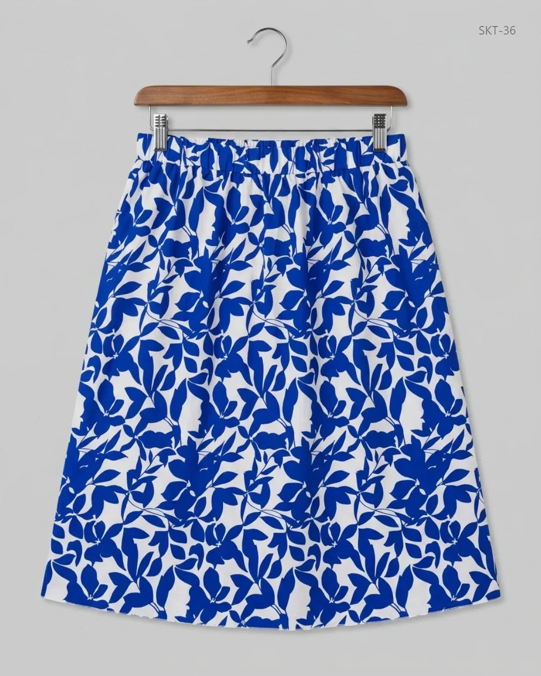 Preloved Premium Women's skirts by Shein, Blue & White Polyester for - OTS Thrift Shop Karachi Pakistan