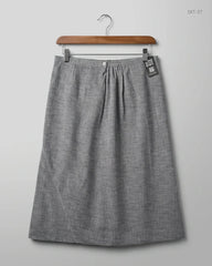 UK Imported secondhand Women's skirts - Elvi brand, Gray Cotton, Premium condition, for - Online Thrift Store Karachi Pakistan