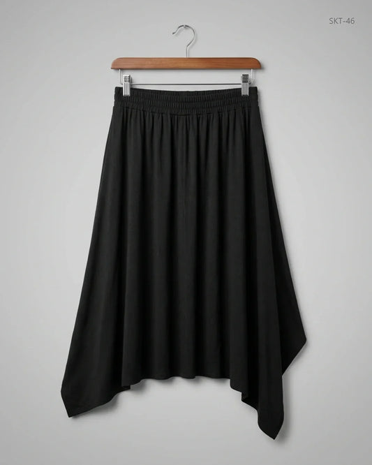 UK Imported secondhand Women's skirts - Boohoo brand, Black Viscose, Premium condition, for - Online Thrift Store Lahore Pakistan
