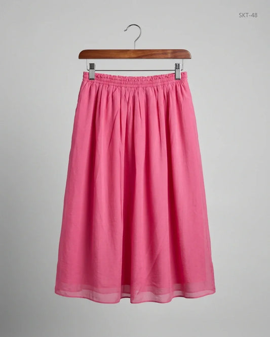 Women's skirts | H&M | Preloved Branded | Pink Polyester | Premium | OTS Thrift Store Peshawar Pakistan