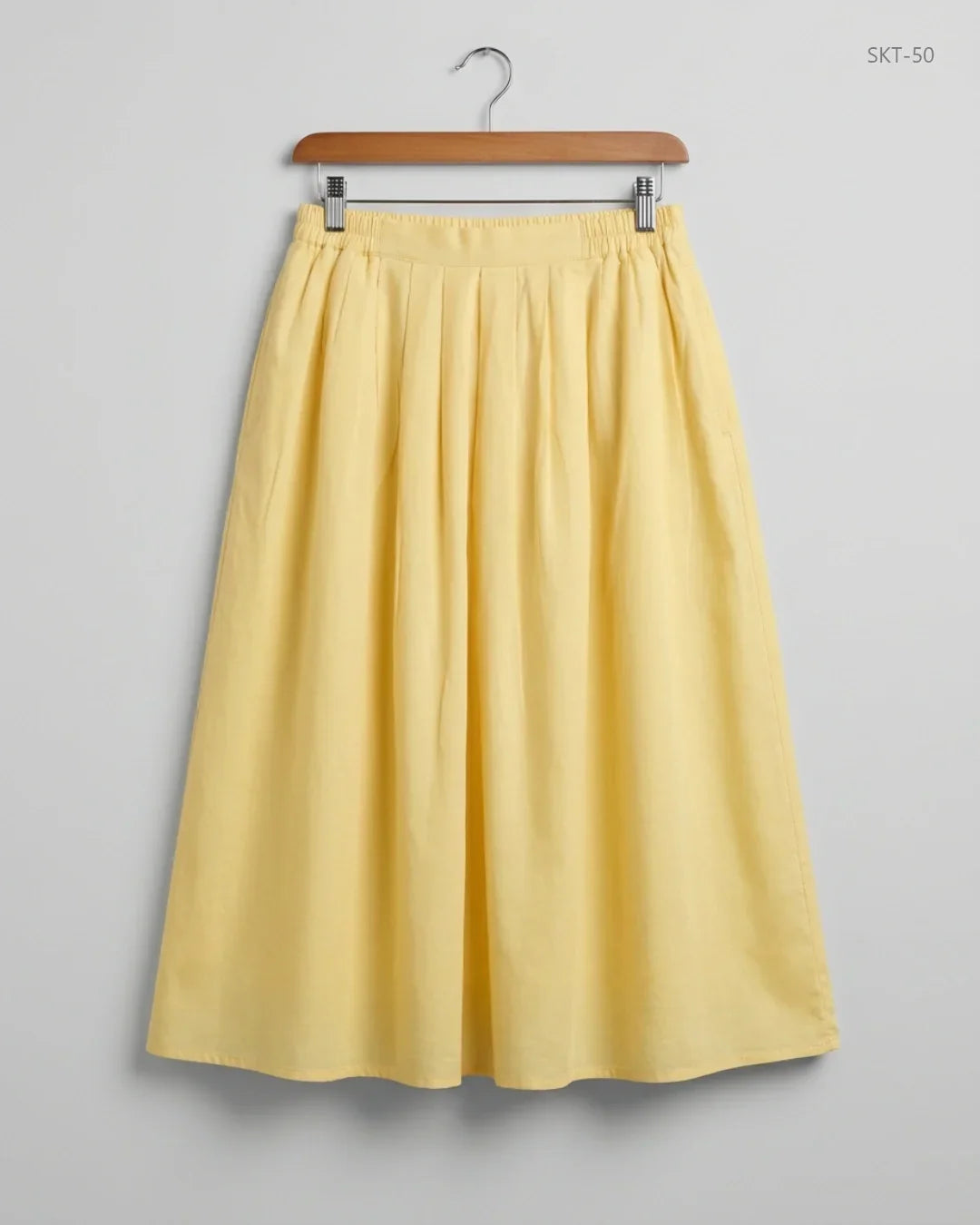 UK Imported secondhand Women's skirts - CUT LABEL brand, Yellow Cotton, Premium condition, for - Online Thrift Store Karachi Pakistan