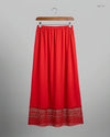 Secondhand Branded Women's skirts by CUT LABEL, Red Polyester fabric, Premium condition, for - Online Thrift Shop Lahore Pakistan
