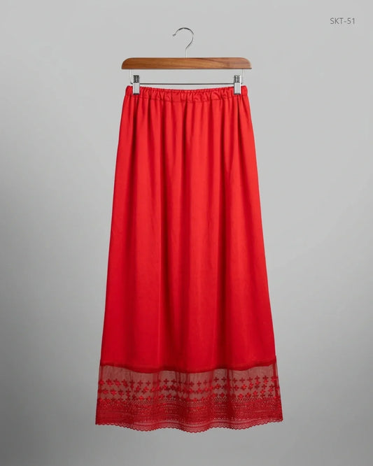 Secondhand Branded Women's skirts by CUT LABEL, Red Polyester fabric, Premium condition, for - Online Thrift Shop Lahore Pakistan