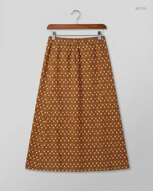 Preloved Premium Women's skirts by CUT LABEL, Brown Cotton for - OTS Thrift Shop Peshawar Pakistan