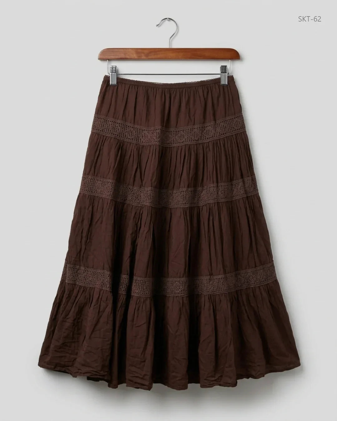 Women's skirts | Classic | Preloved Branded | Brown Cotton | Good | OTS Thrift Store Lahore Pakistan