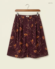 Preloved Premium Women's skirts by Marks & Spencer, Maroon Viscose for Womens - OTS Thrift Shop Peshawar Pakistan