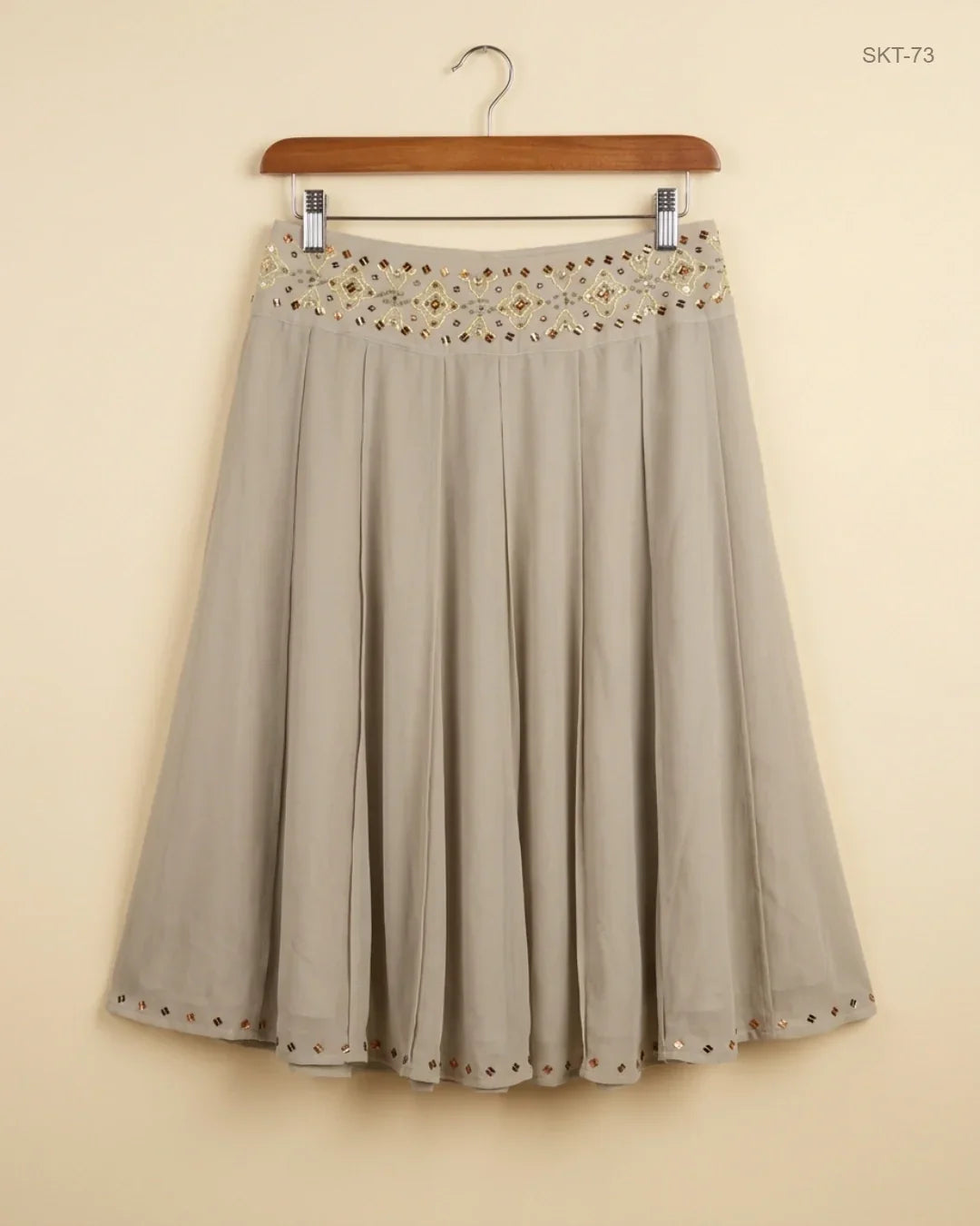 Secondhand Branded Women's skirts by WORTHNGTION, Beige Polyester fabric, Excellent condition, for Womens - Online Thrift Shop Islamabad Pakistan