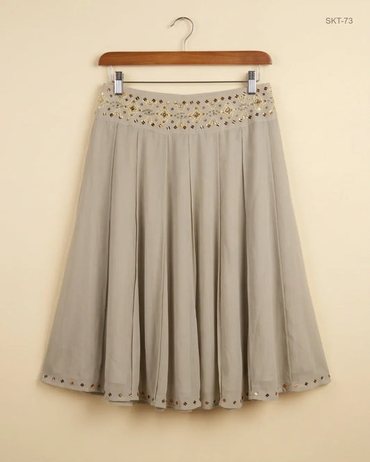 Secondhand Branded Women's skirts by WORTHNGTION, Beige Polyester fabric, Excellent condition, for Womens - Online Thrift Shop Islamabad Pakistan