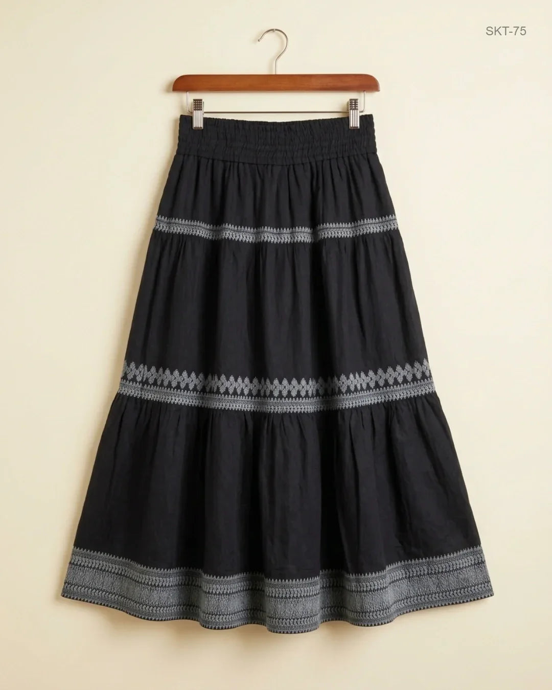 Preloved Premium Women's skirts by WARP, Black Polyester for Womens - OTS Thrift Shop Lahore Pakistan